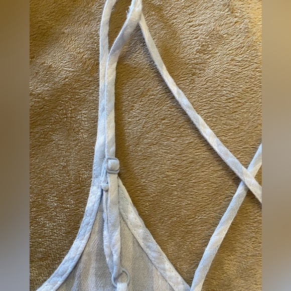 Blue and white cami blouse - Picture 6 of 8